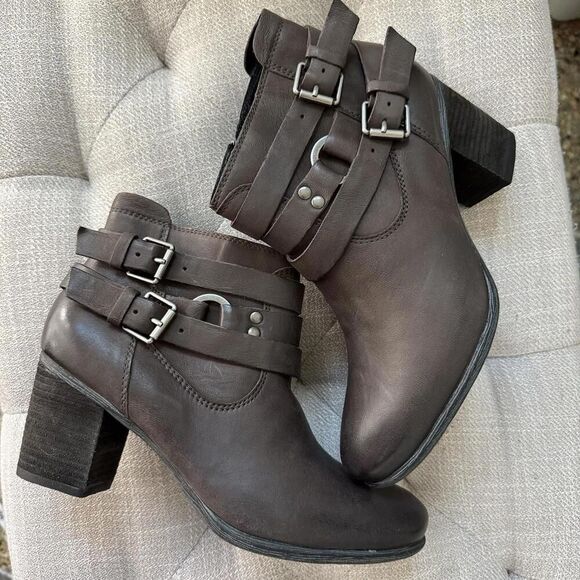 Josef Seibel New BRITNEY 50 Comfort Boot 37 Or 6 6.5 Gray Ombre Leather Bootie - Picture 1 of 7